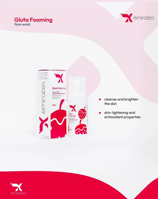 X-emirates gluta foaming face wash